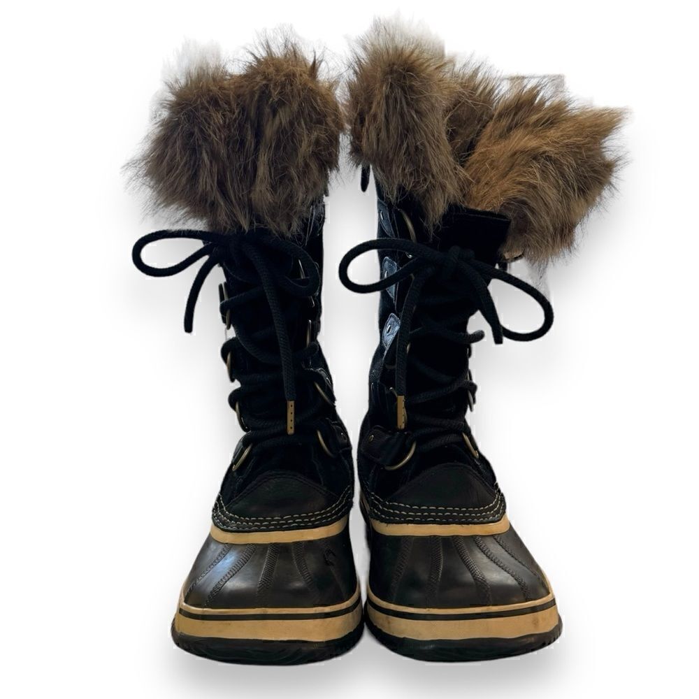 Sorel Joan of Arctic Tall Boots Black and Quarry